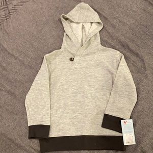 Cat & Jack Gray Hooded Shirt